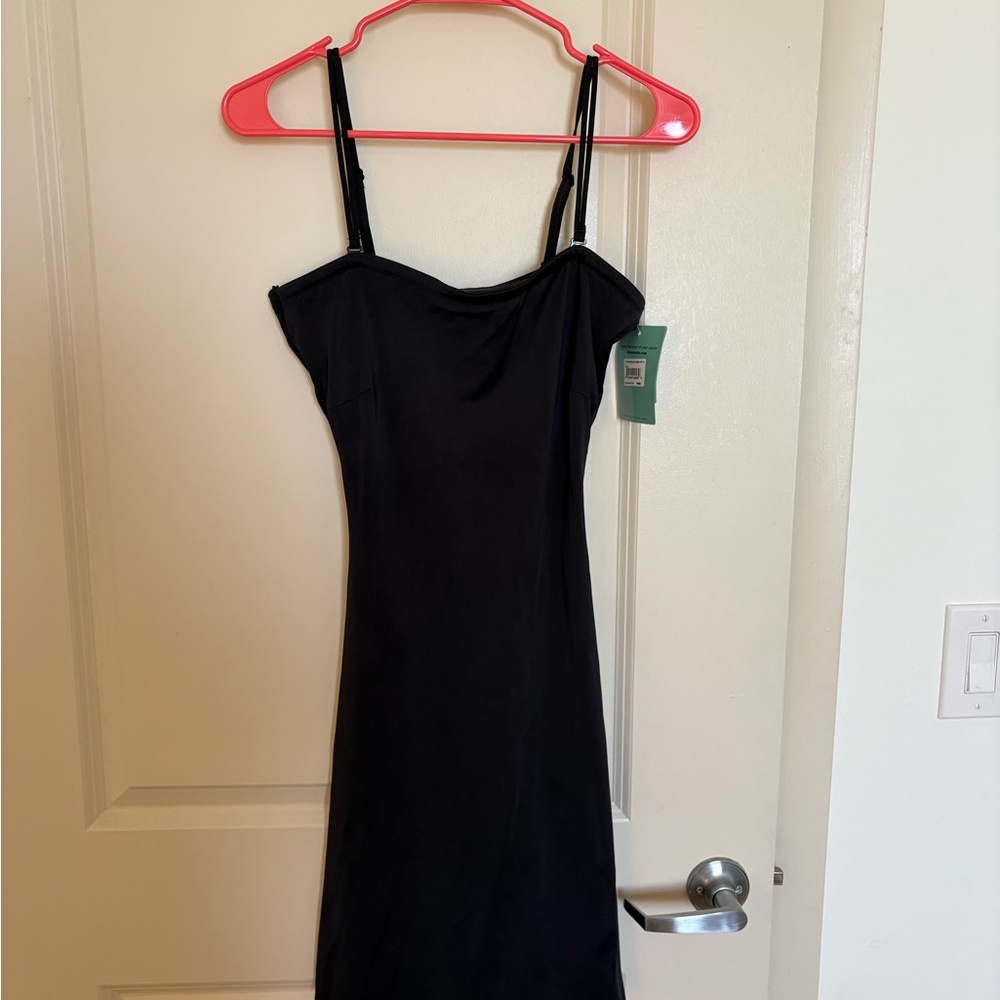 Assets By Spanx Black Slip Dress with Thin Adjustable/Removable Straps